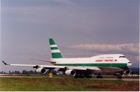 B-HUA @ YVR - taxying for departure at YVR,Jul.1999