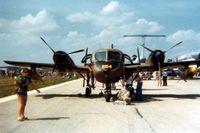 66-18884 @ DAY - Grumman Mohawk at the Dayton International Air Show.  That's my wife on the left, two weeks before we married.