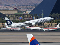 N320AS @ KLAS - Alaska Airlines / 2003 Boeing 737-990 - by Brad Campbell