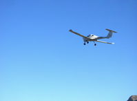 N124AH @ SZP - 2007 Diamond DA 20-C1 KATANA (samurai sword), Continental IO-240-B 125 Hp, takeoff climb Rwy 04 - by Doug Robertson