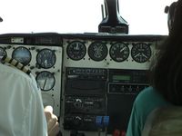 N27419 @ LVS - cockpit view on flight to Grand Canyon - by John Jefferson
