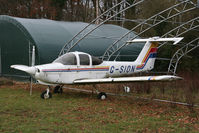 G-SION @ EGTN - G-SION Tomahawk at Enstone has seen better days! - by Pete Hughes