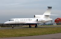 LX-AKI @ EGGW - Falcon 50 on quick turnaround to Le Bourget - by Terry Fletcher