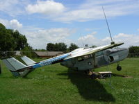 N86088 @ FTW - This aircraft is registered as N7200B - this tail boom only is from N86088 - by Zane Adams