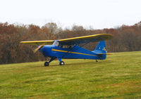 N37280 @ IA27 - Landing rollout at Antique Airfield near Blakesburg, IA - by BTBFlyboy