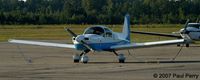 N119ST @ PVG - Very pretty Grumman sitting in at sunset