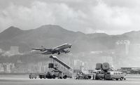 JA8027 - Sumire taking off from HKG Kai Tak airport.