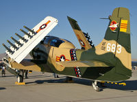 N39147 @ KLSV - Privately Owned - Sugar City, Idaho / Douglas AD-5(A-1E) - Skyraider - by Brad Campbell