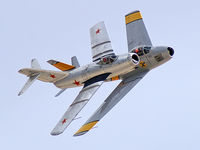 N87CN @ KLSV - Air Museum Planes of Fame - Chino, California / State Aircraft Factories - Mikoyan-Gurevich Mig-15 Fagot / N186AM - by Brad Campbell