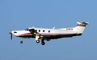 G-INTO @ EGKA - PC12 takes off from Shoreham on a bright sunny morning - by Terry Fletcher