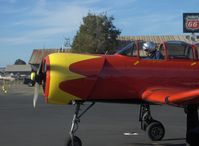 N63727 @ SZP - 1977 Nanchang China CJ-6A as NX63727, Huosai 6A 9 cylinder radial 285 Hp, engine start - by Doug Robertson