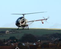 G-RIFB @ EGKA - Hughes 269C at Shoreham Airport - by Terry Fletcher
