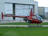 G-SBUT @ EGKA - Robinson R22 at Shoreham Airport - by Terry Fletcher
