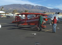 N110BK @ SZP - 2007 Aviat PITTS S-2C, Lycoming AEIO-540-D4AS 260 Hp, early am arrival - by Doug Robertson
