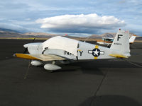 N9261L @ 4SD - 1971 American Aviation AA-1A as Navy/F (Oakland) with cover @ Reno-Stead - by Steve Nation