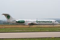 D-AGPS @ LFSB - Germania Fokker 10 taxo on bravo - by eap_spotter
