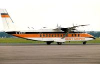 G-OBOH @ EGHH - Jersey European operated this Shorts 360 out of Bournemouth in 1988 - by Terry Fletcher