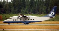 C-GPCJ @ CYBL - The Shorts 360-300 (c/n 3633) that wore these marks for Pacific Coastal   before they were changed to a Saab 340 - by Terry Fletcher
