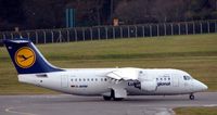 D-AVRM @ EGBB - Lufthansa Avro 146 at Birmingham International on 7th Dec 2007 - by Terry Fletcher