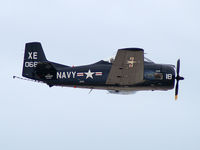 N243DM @ KLSV - Mark D. Bauer - Encintas, California / 1956 North American T-28C Trojan - by Brad Campbell
