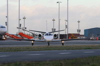 OO-CLX @ EBBR - arrival on General Aviation apron