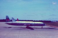 LZ-BET @ LIS - Balkan Airlines IL-18D at Lisbon,early 1980s - by metricbolt