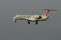 HB-JAS @ EBBR - several seconds before touching rwy 25L