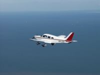 VH-LRA @ YRED - over Deception Bay - by Dave