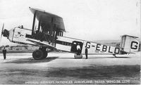 G-EBLO - AW Argosy G-EBLO at Croydon date unknown - by Imperial Airways Postcard