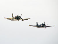 N39147 @ KLSV - Privately Owned - Sugar City, Idaho / Douglas AD-5(A-1E) - Skyraider - with N2088G - by Brad Campbell