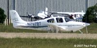 N797BT @ ORF - Another Cirrus, now leaving the GA area