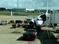 VH-VXP @ YBBN - Our flight being prepared at Brisbane Airprt