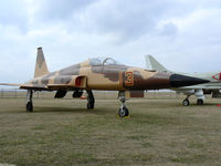 74-1558 @ FTW - On Display at OV-10 Bronco / Vintange Flying Museum, Ft. Worth, TX - This aircraft has wings from a high time Swiss F-5 (the US wings were sent to the Swiss to keep their airplanes flying. Painted as USN Agressor as last operational.