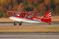 N9024L @ PVG - 1970 Champion 7ECA Citabria N9024L taxiing to the FBO after landing.