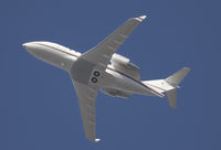 N722HP @ KSNA - Canadair CL-600 climbing the blue sky. - by Mike Khansa