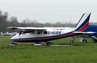 G-HUBB @ EGLD - Partenavia P68B at Denham - by Terry Fletcher