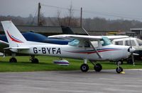 G-BYFA @ EGTF - Cessna 152 at Fairoaks - by Terry Fletcher