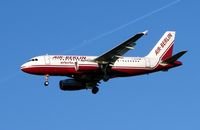 D-ABGB @ EGCC - Air Berlin A319 about to touchdown at Manchester Int - by Terry Fletcher