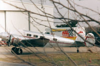 N611WP @ FTW - Beech 18 - sorry about the trees...this came from my inherited collection.