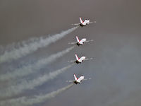 87-0319 @ KLSV - USA - Air Force / 1987 General Dynamics F-16C Fighting Falcon (Block 32J) - Thunderbird #1 - Lt. Colonel Kevin Robbins (Commander/Leader) - by Brad Campbell