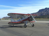 N32135 @ SZP - 1941 Waco UPF-7, Continental W670 220 Hp, engine warmup - by Doug Robertson
