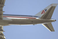 N177AN @ KSNA - Tail of American Airlines B757-223 after takeoff. - by Mike Khansa