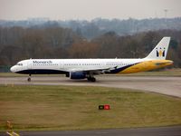 G-OZBE @ EGBB - Monarch A321 awaits departure clearance - by Terry Fletcher