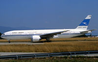 9K-AOA @ LSGG - Line up rwy 05 for departure - by Shunn311