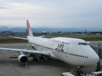JA8090 @ RJNK - Boeing 747-446D/JAL/Komatsu - by Ian Woodcock