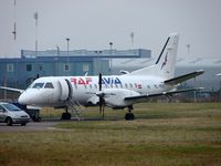 YL-RAG @ EGNX - Raf Avia Saab now with titles - by Terry Fletcher
