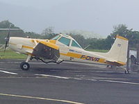 F-OIVR @ TFFF - CESSNA A.188B - by DELCROIX THIERRY