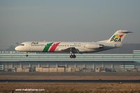 CS-TPD @ ELLX - Portugalia flight from Porto to Luxembourg landing at runway 26 - by Michel Teiten ( www.mablehome.com )