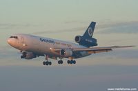 N607GC @ ELLX - Gemini Air Cargo landing on runway 26 just before dawn