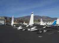 N79995 @ SZP - 1994 Wade LONG EZ, Lycoming O-320 150 Hp, N785R in front - by Doug Robertson